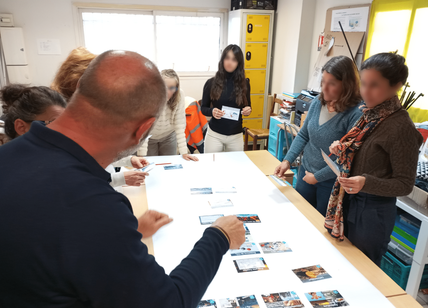 Atelier Fresque du climat à la Ressourcerie Le Dirigeable